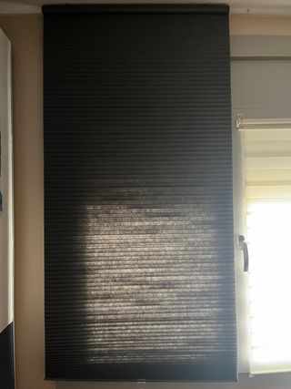 2 tende plissettate nere - Oscuramento totale