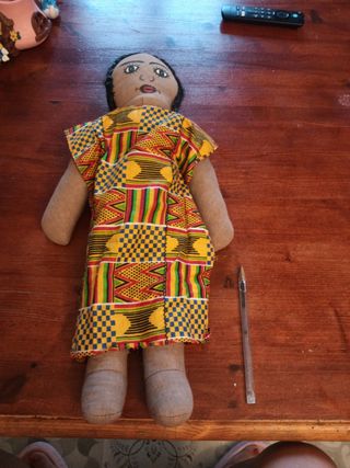 Muñeca Trapo Ghana Artesanal