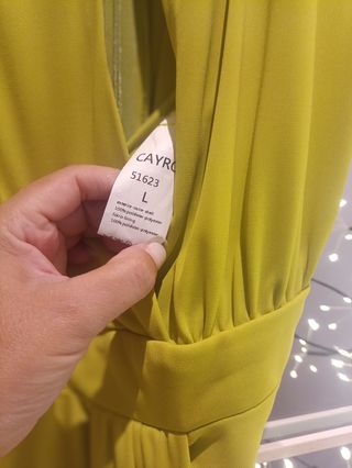 Vestido largo verde lima