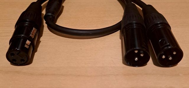 2 Cables Divisor XLR Hembra-Macho