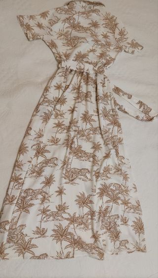 Vestido largo estampado talla S