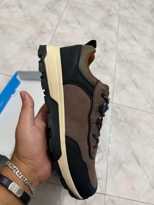 Zapatillas Mustang Hombre Marrón-Negras