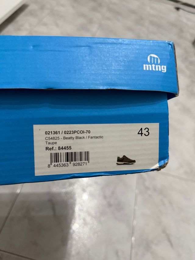 Zapatillas Mustang Hombre Marrón-Negras