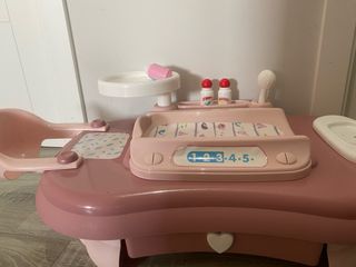 Bañera cambiador bebé rosa
*etiqueta despegada