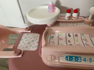 Bañera cambiador bebé rosa
*etiqueta despegada