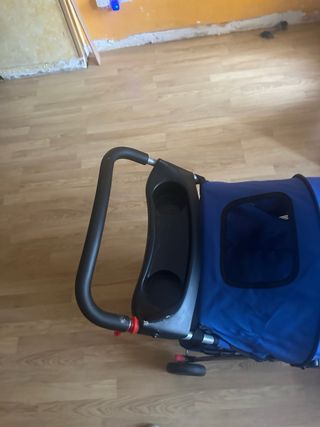 Carrito transporte mascotas azul