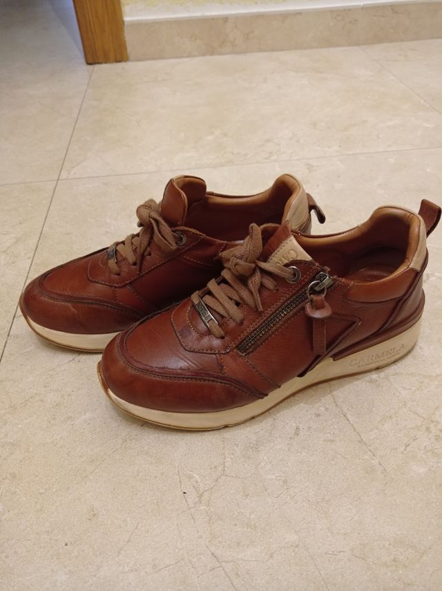 Zapatillas Carmela Piel Marrón