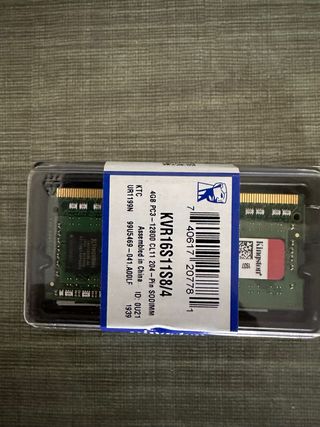 Kingston KVR16S11S8/4 4GB DDR3 12800