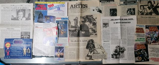 STAR WARS EL RETORNO DEL JEDI RECORTES PRENSA 1983