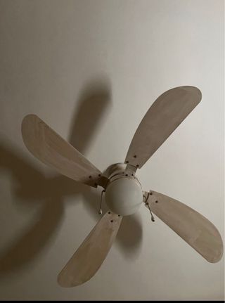 Ventilador techo beige - Madera