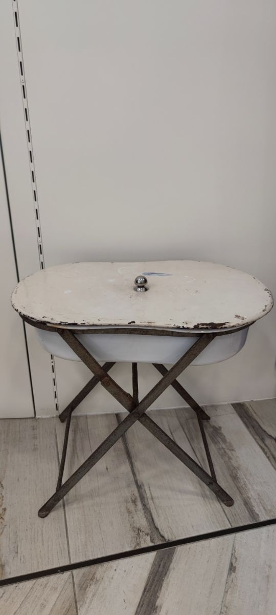 BIDÉ antiguo portátil con tapa