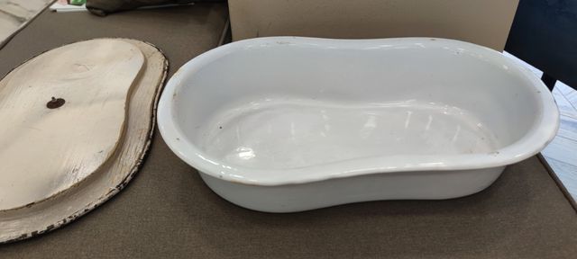 BIDÉ antiguo portátil con tapa