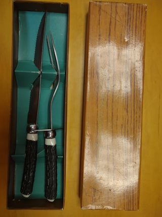 Cuchillo y tenedor BBQ