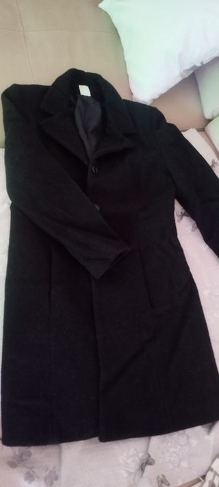 Abrigo negro mujer