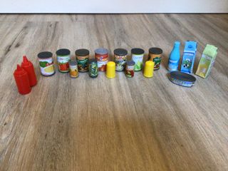 Cesta compra+Microondas Juguetes+comida para jugar