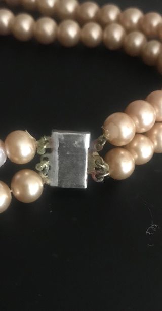 Collar perlas antiguo doble vuelta