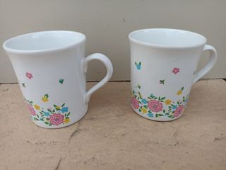 2 Jarras Porcelana Flores Vintage