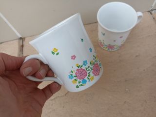 2 Jarras Porcelana Flores Vintage