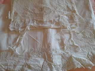 Sábanas antiguas hechas a mano