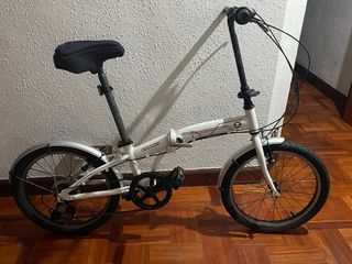 Bicicleta plegable DTB blanca