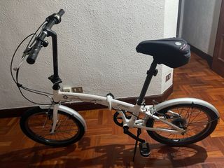Bicicleta plegable DTB blanca