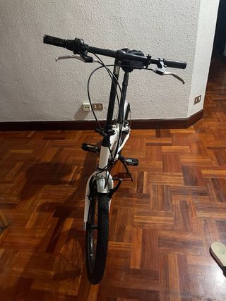 Bicicleta plegable DTB blanca