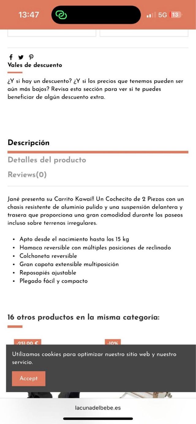 Cochecito Jane Kawai Duo 2021