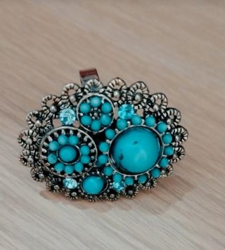 Anillo vintage turquesa ajustable