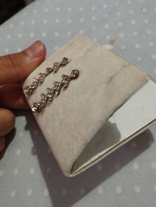 Pendientes de plata brilllantes