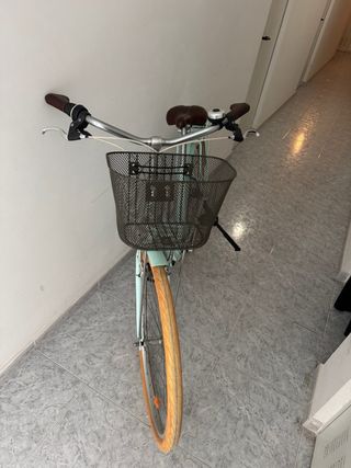 Bicicleta clásica verde menta