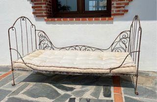 Sofá cama forja vintage