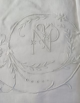 Sábanas antiguas hilo bolillo