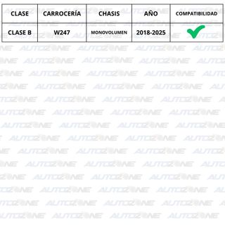 Estrella Mercedes negra para maletero Clase B W247