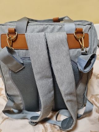 Bolso bebé gris - cambiador
