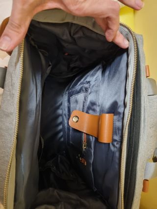 Bolso bebé gris - cambiador