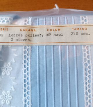 Juego de Sábanas Vintage Terlenka - Azul