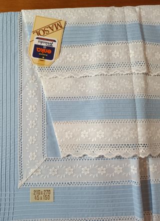 Juego de Sábanas Vintage Terlenka - Azul