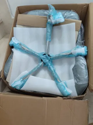 ✅Silla escritorio oficina giratoria gris nueva