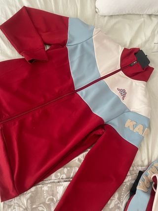 Chándal Kappa rojo-azul