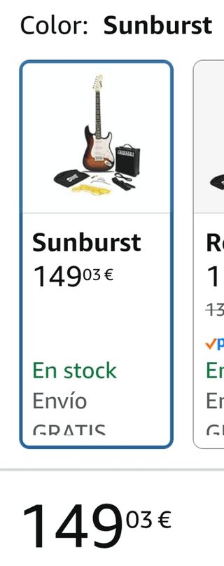 Guitarra RockJam RJEG02-SK-SB