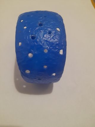 Bracciale blu in cera per fusione a cera persa