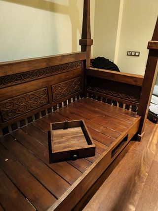 Cama madera estilo Harry Potter