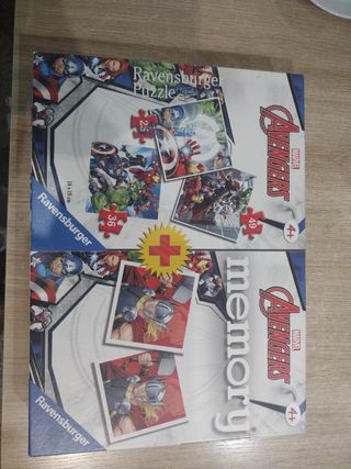 Puzzles y Memory Avengers Ravensburger