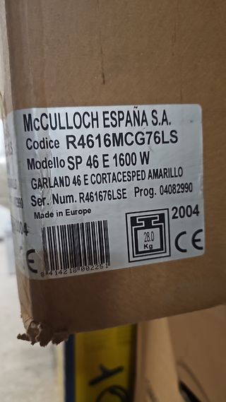 Cortacésped McCulloch SP46E - 1600W