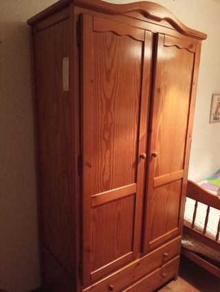 Armario madera 2 puertas