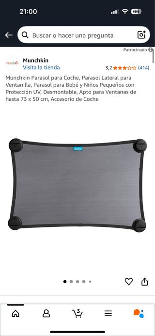 Parasol Munchkin para coche