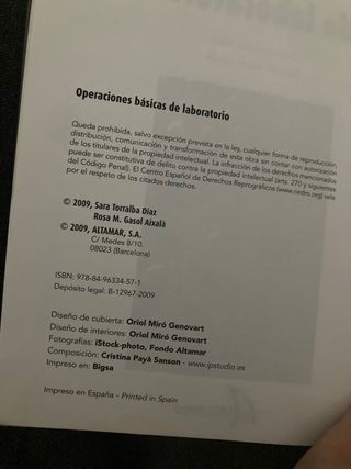 Operaciones básicas de laboratorio