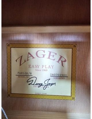 Guitarra Semiac\xfastico Zager Parlor/ N Easy Play