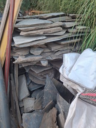 Suelo pizarra negra natural - Exterior