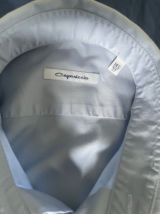 Camicia Uomo Blu - Collo Francese